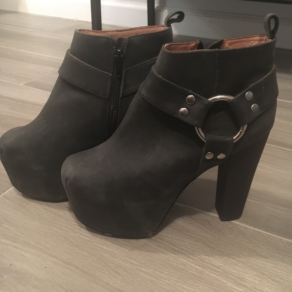 Jeffrey Campbell Lita Mojo Black Platform Boots